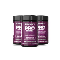 Kit 3x ProMeno AlwaysFit | Óleo de Borragem, Prímula, Linhaça e Vitamina E | 180 Cápsulas