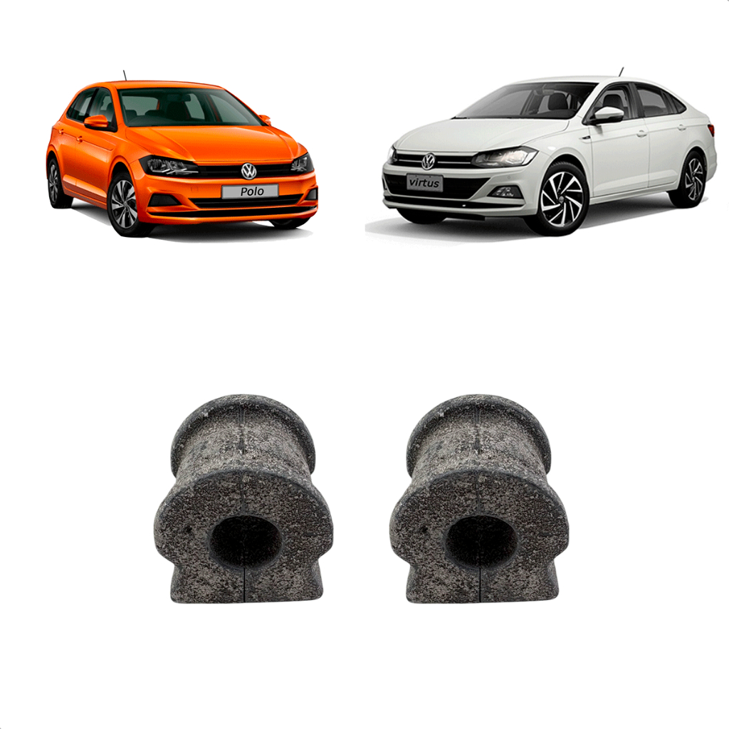 Par Bucha Barra Estabilizadora Volkswagen Polo 2018 A 2022 em Oferta na Shopee