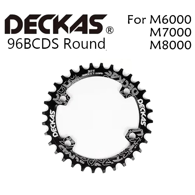 Coroa Única Deckas Narrow Wide 96BCD Assimétrico Para Shimano M7000/8000/9000