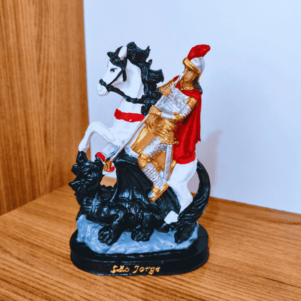 Imagem de São Jorge em Resina - 15cm Arte Sacra Religiosa em Oferta na Shopee