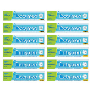 KIT com 12 Unidades Cremes Para Prevenção De Assaduras Babymed Azul 45gr