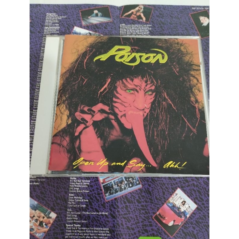 cd Poison Open UP And Say Ahh importado made In Japan+ bônus
