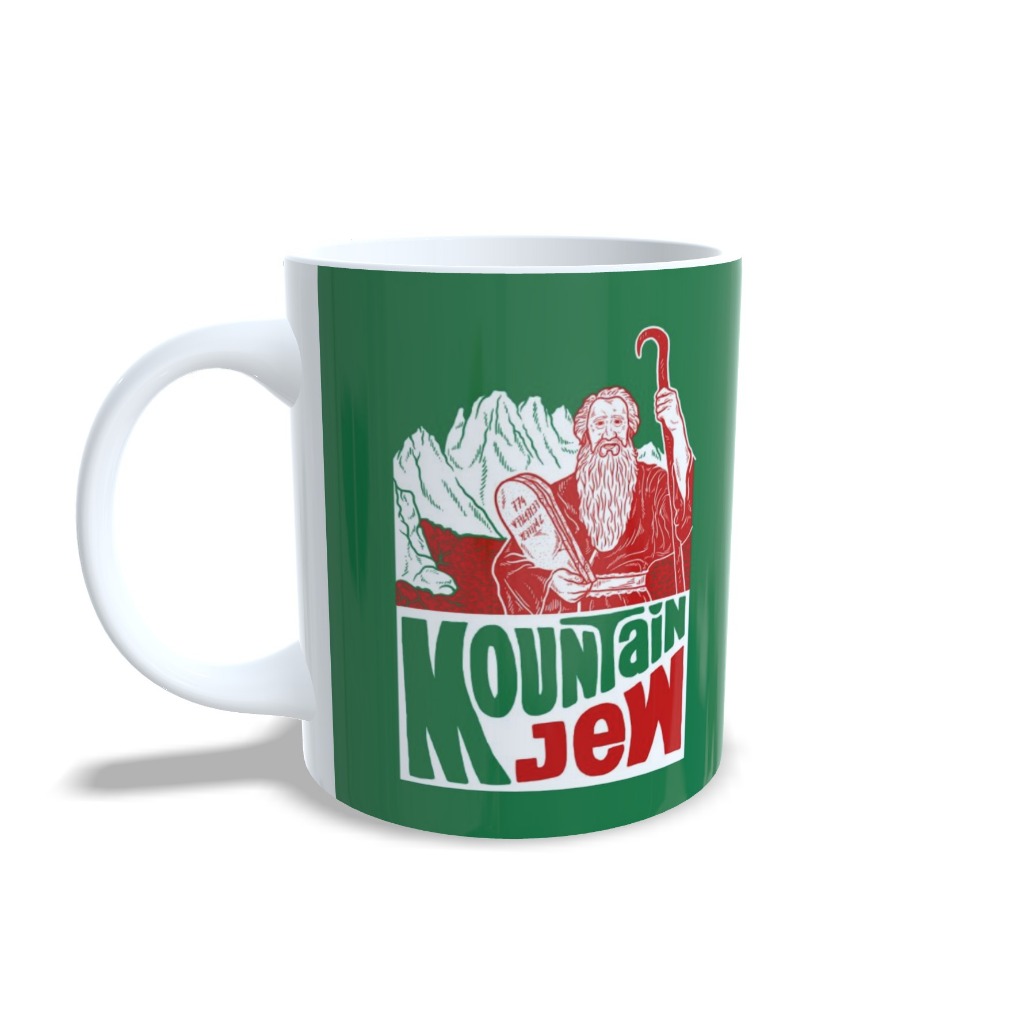 Caneca Judaica Mountain Jew rabino Israel Judeu mountain dew