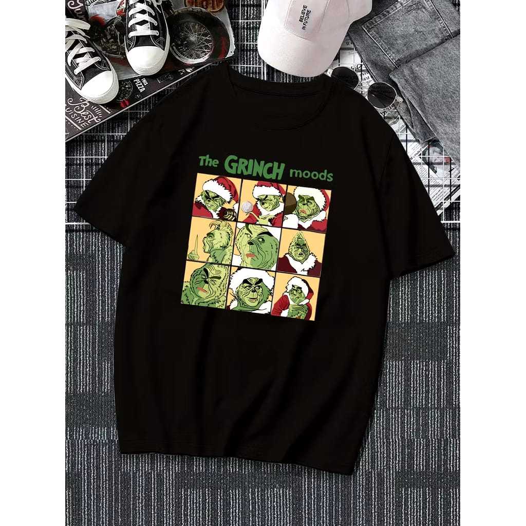 Camiseta Grinch Natal Blusa Básica Unissex Oferta Lançamento