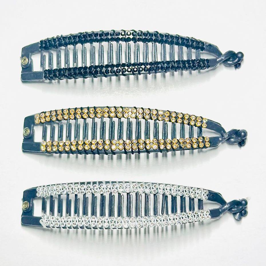 Kit 2/4/6 Presilha de Cabelo Prendedor Banana Adulto Penteado Rabo Linda em Oferta na Shopee