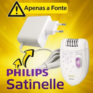Carregador Fonte p/ Depilador Philips Satinelle Cabo de Energia Fio Longo em Oferta na Shopee