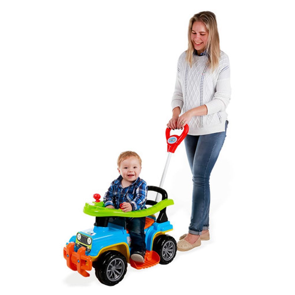 CARRINHO DE PASSEIO INFANTIL JIP JIP QUADRICICLO COLORIDO ANDADOR DE CRIANÇA MOTINHA MENINO