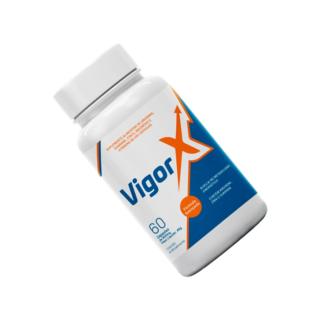 Vigor x embalagem discerta + Disposição 60 Caps 1 potes