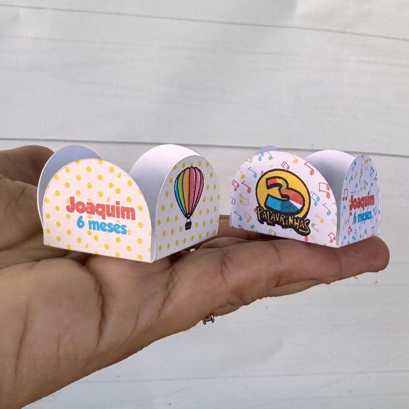Forminhas para Doces Personalizadas 3 Palavrinhas | Brigadeiro | Festa Aniversário Infantil