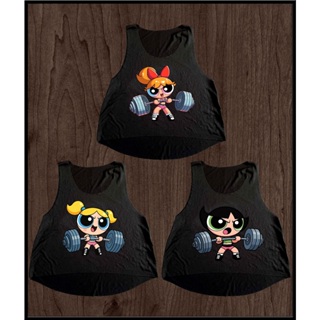 Kit 3 Cropped Preto Amigas Camiseta Feminina Academia Meninas Super Poderosas Marombeira Cod 003 em Oferta na Shopee