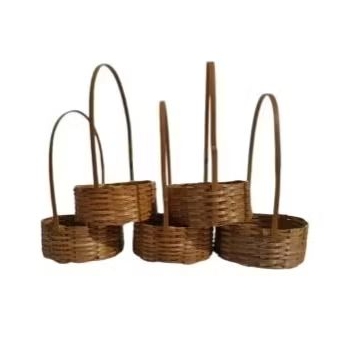 kit com 20 Cesta de bambu de 12 cm Extra