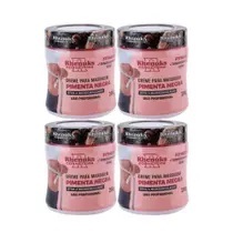 Kit 4 Gel Creme Massageador Pimenta Negra Rhenuks
