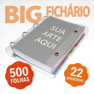Big Caderno Argolado Fichário Uniiversitário Personalizado com a sua arte em Oferta na Shopee