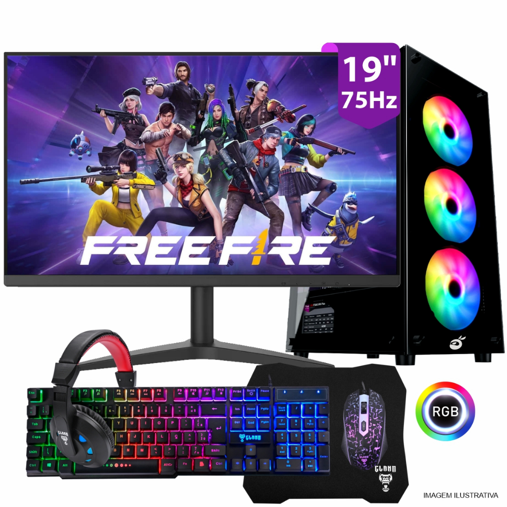 PC Gamer COMPLETO GT 730 4GB, Intel I5, 16GB RAM, SSD 240GB + WiFi + Monitor 19" + Kit Periféricos