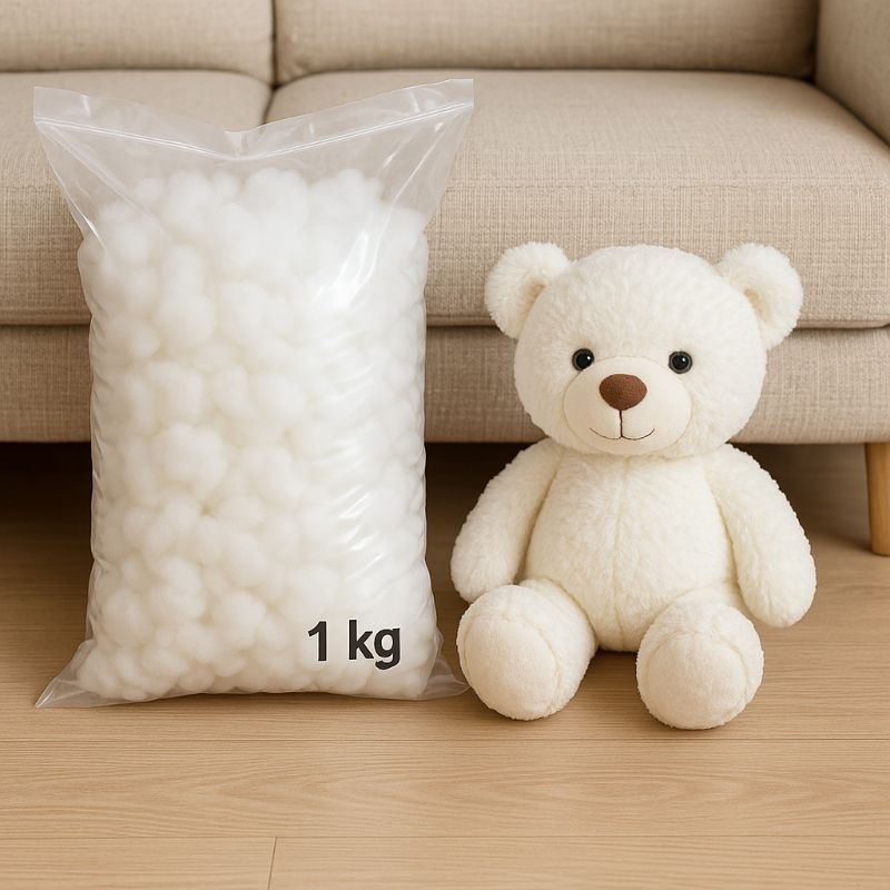 Enchimento Siliconado de Alta Qualidade para almofada bonecas e bichos de pelucia 100% Poliéster em Oferta na Shopee