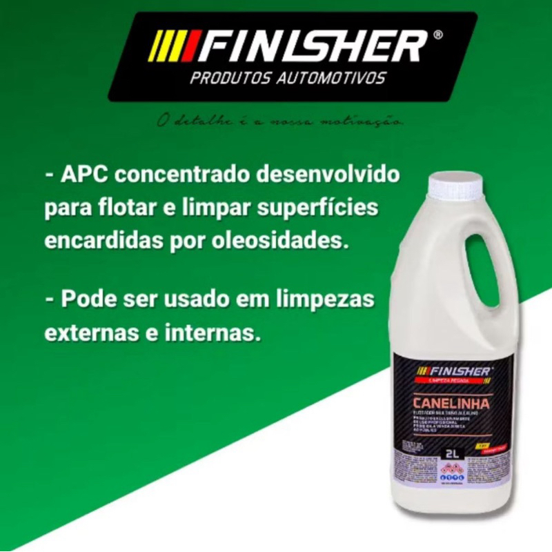 Finisher Canelinha APC 2L – Limpador Flotador Alcalino Concentrado