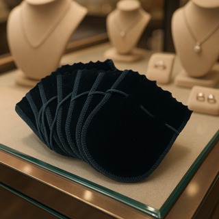 Pacote com 100 Saquinho de Veludo (08) para Jóias , Semijóias e Biju ( Brincos, anéis, colares, piercing, aliança) etc.. em Oferta na Shopee