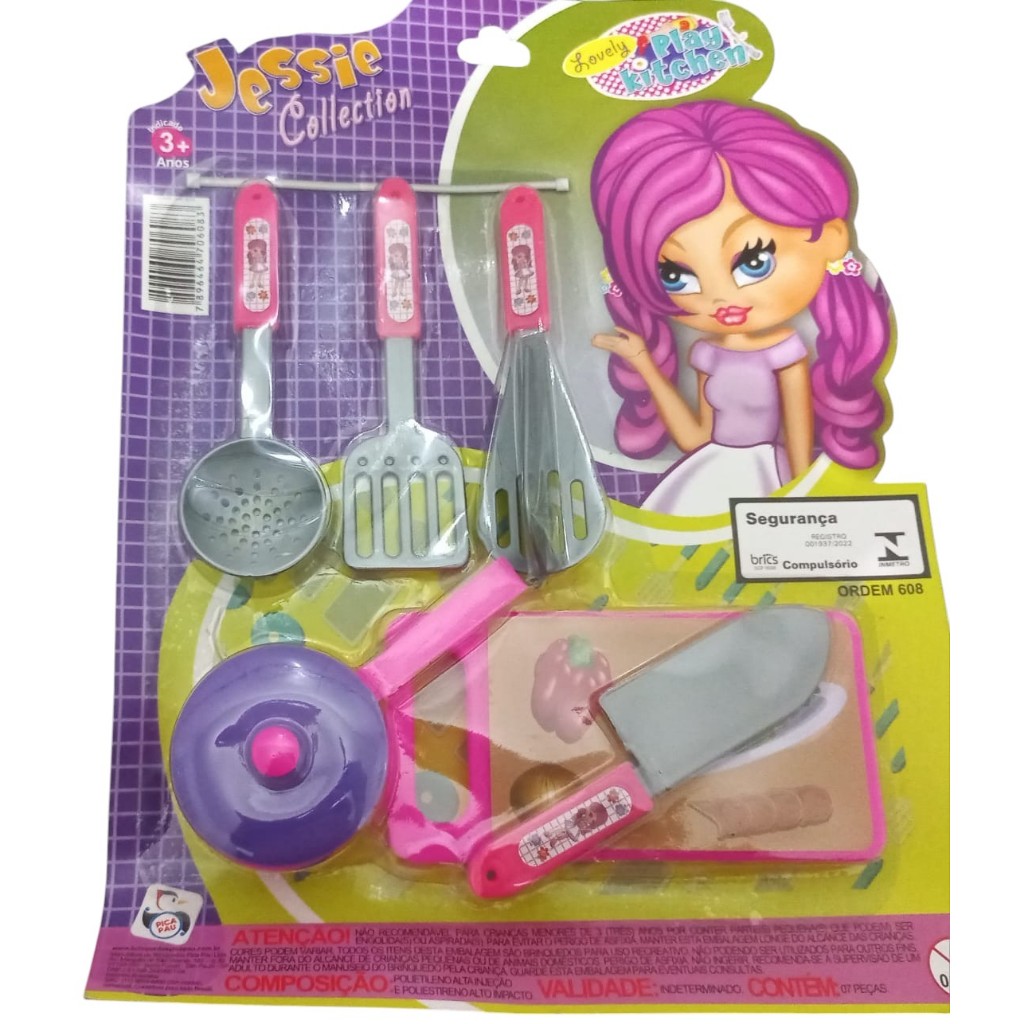 Joguinho De Cozinha Brinquedo Infantil panelinha Tabua de carne concha