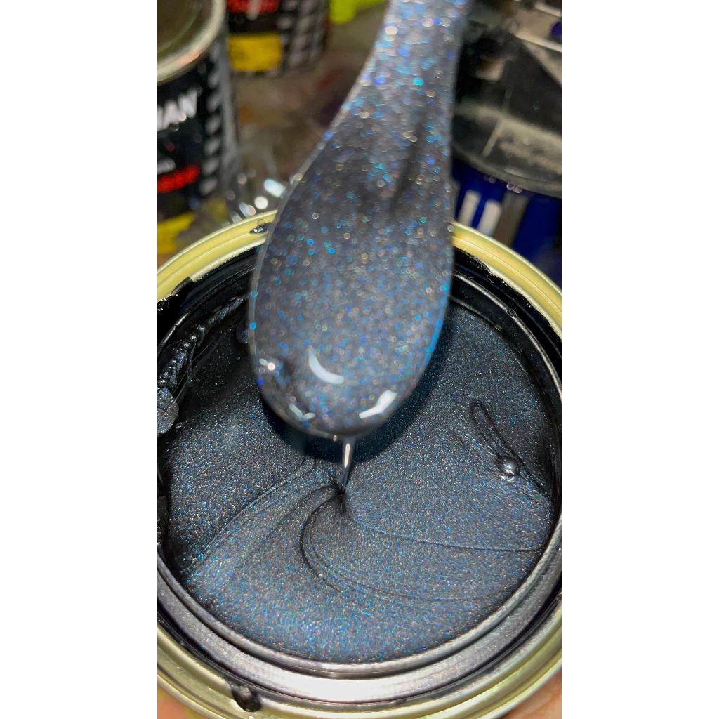 Tinta automotiva base poliéster cinza mineral met em Oferta na Shopee