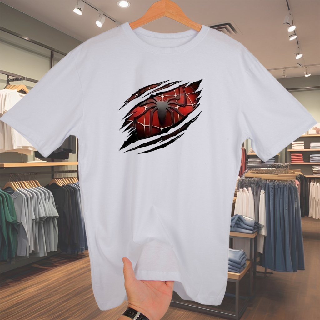 Camisa basica Homem Aranha camisa oversized camiseta masculina streetwear algodão Blusa de algodao unissex