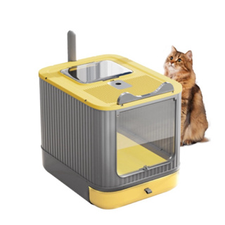 Caixa De Areia Para Gatos Fechada Caixa Sanitária Para Gatos Banheiro De Gato em Oferta na Shopee