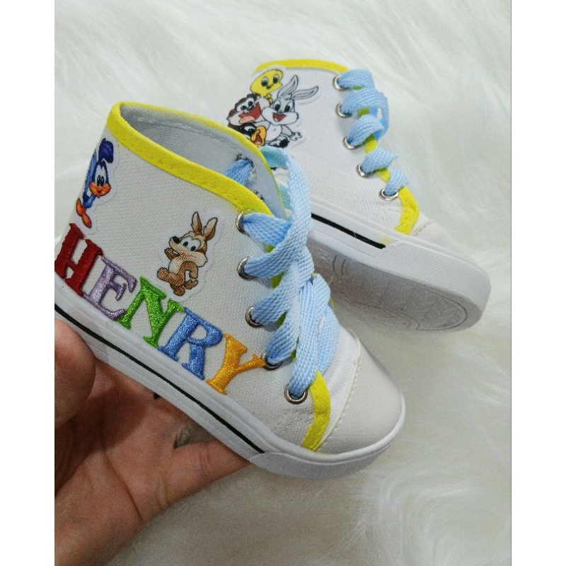 tênis botinha personalizado temático tema looney Tunes baby — imagem 2 de 2
