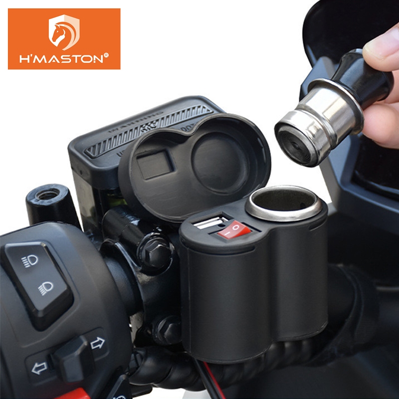Electro Nest Tomada Para Moto USB Turbo Motocicleta Carregador De Celular CS-10