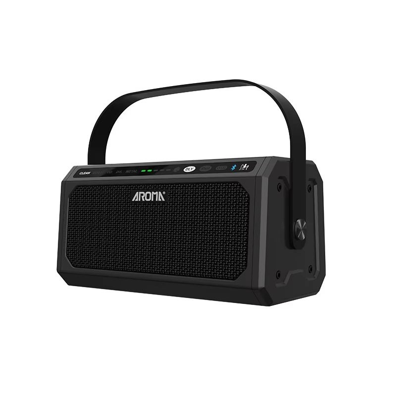 Amplificador de guitarra elétrica AROMA, amplificador de guitarra elétrica recarregável de 10 W Bluetooth, efeitos de em Oferta na Shopee