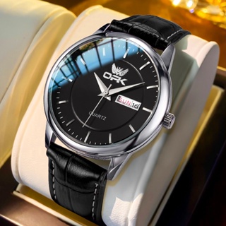 OPK Relógio de pulso masculino couro original casual luxo a prova d água marcas famosas 6022 em Oferta na Shopee