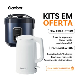 [Venda em combo] Gaabor Panela de Arroz Azul RC50M + Chaleira elétrica 1,7L EK20M resistente ao calor em Oferta na Shopee