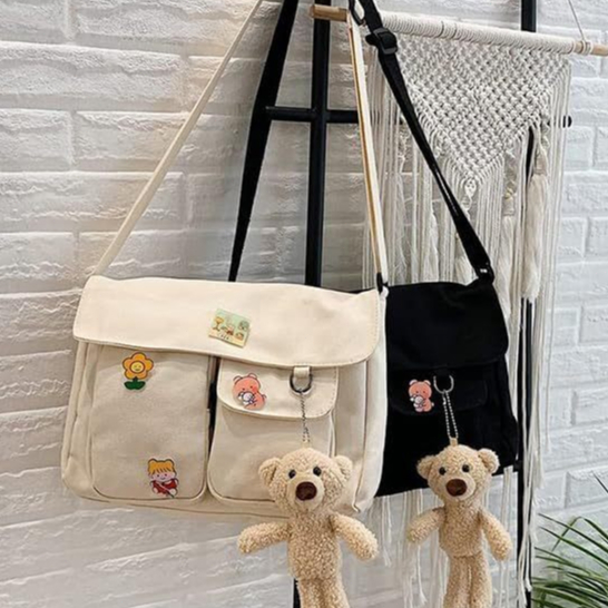 🏰bolsa feminina,Bolsa mensageiro feminina fofa, bolsa de lona para estudantes,bolsas tote, bolsas de ombro，bolsa de mens