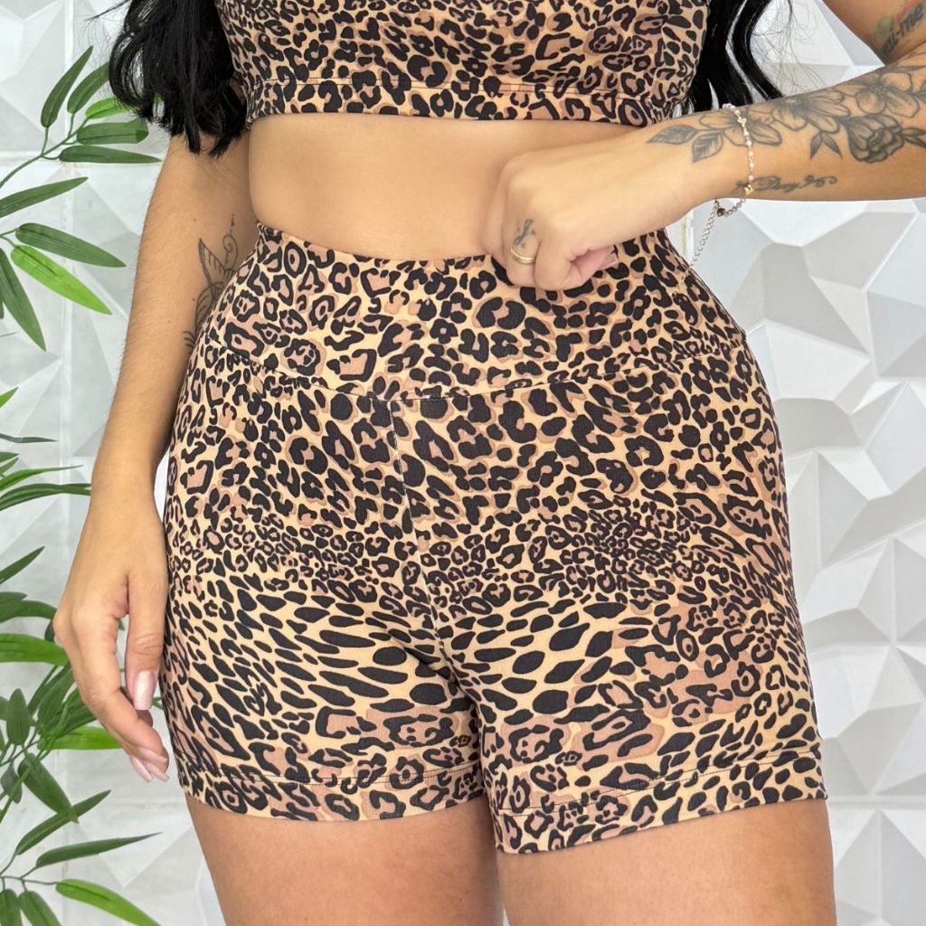 Short Curto Fitness Moda Feminino Roupas Esportivo Conforto Academia