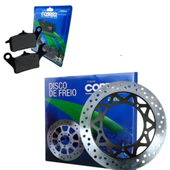 Kit Disco Freio Dianteiro + Pastilha FACTOR 150 2016 2017 2018 2019 2020 2021 Cobreq Original Novo