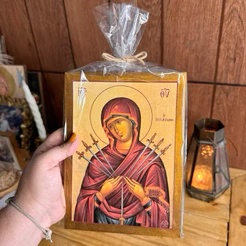 Ícone Nossa Senhora das Dores 10cm