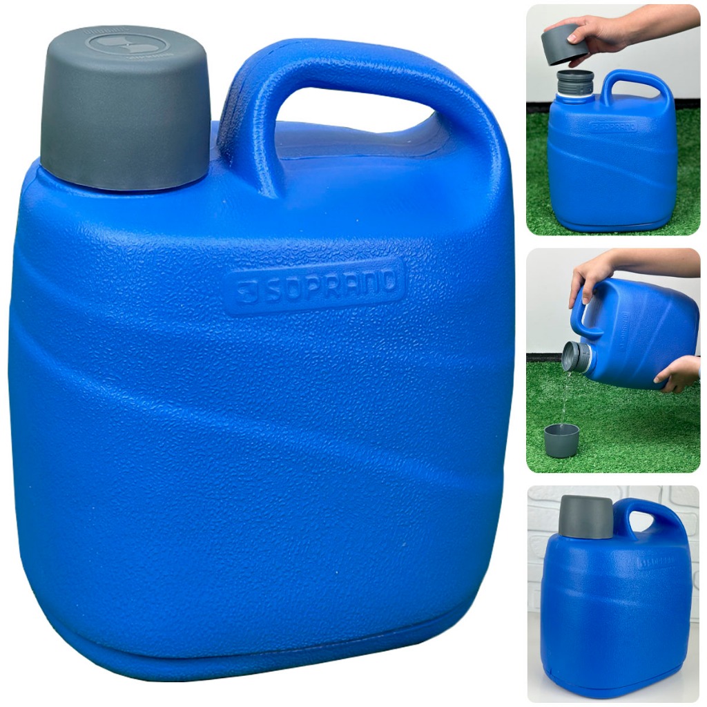 Botijão Garrafa Térmica 5 Litros Azul Café Chá Tererê - Soprano