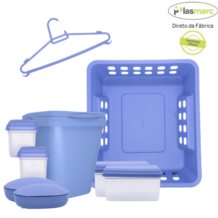 Conjunto Saboneteira e Cabides Baby Com Cestinho Para Fraldas, Lixeirinha, Potinhos Para Pomadas