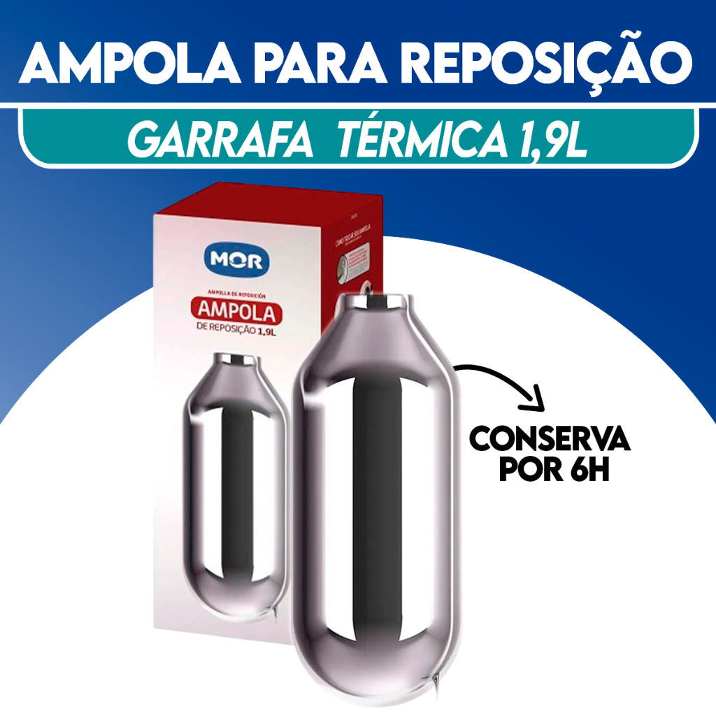Ampola De 1,9 Litro Reposição Para Garrafa Térmica Mor em Oferta na Shopee