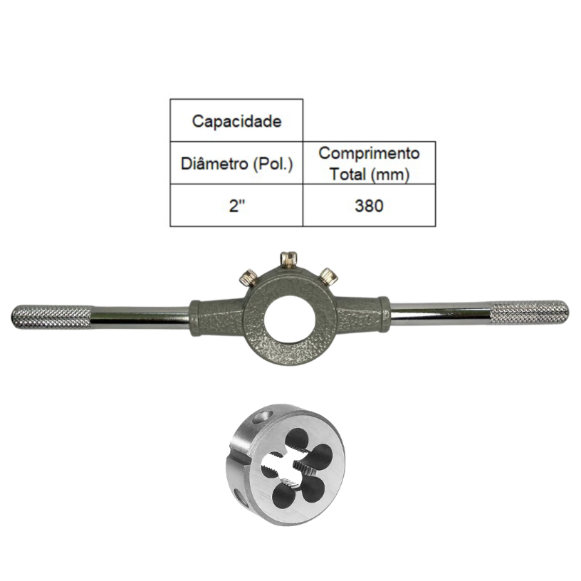PORTA COSSINETE 2 POLEGADA + COSSINETE MANUAL AÇO LIGA 7/8 X 14 UNF - ANSI - ROCAST