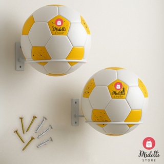 Kit02 Suporte Bola Futebol Basquete Vôlei + Parafusos e Buchas Reforçado em Oferta na Shopee