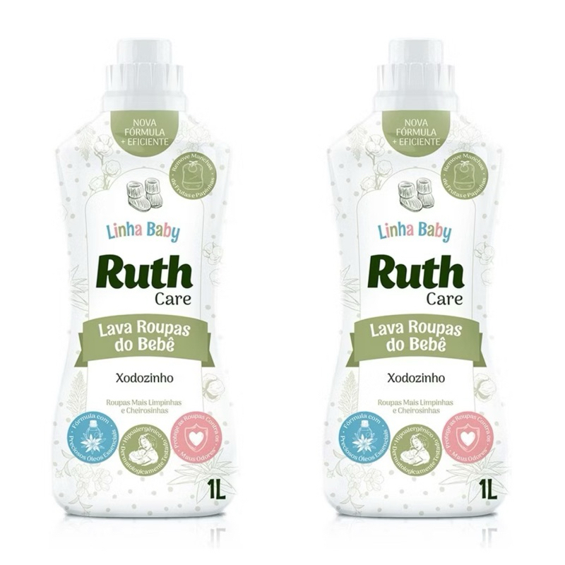 Lava Roupas Ruth baby care + Amaciante Ruth baby care