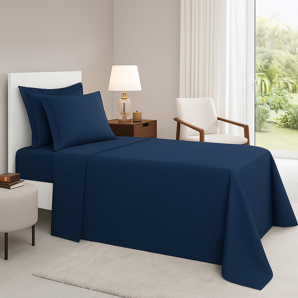 Jogo de Lençol Completo cama Solteiro/Solteirão/Viúvo 3 Pçs Abas Percal Flex 400 Fios Aveludado em Oferta na Shopee