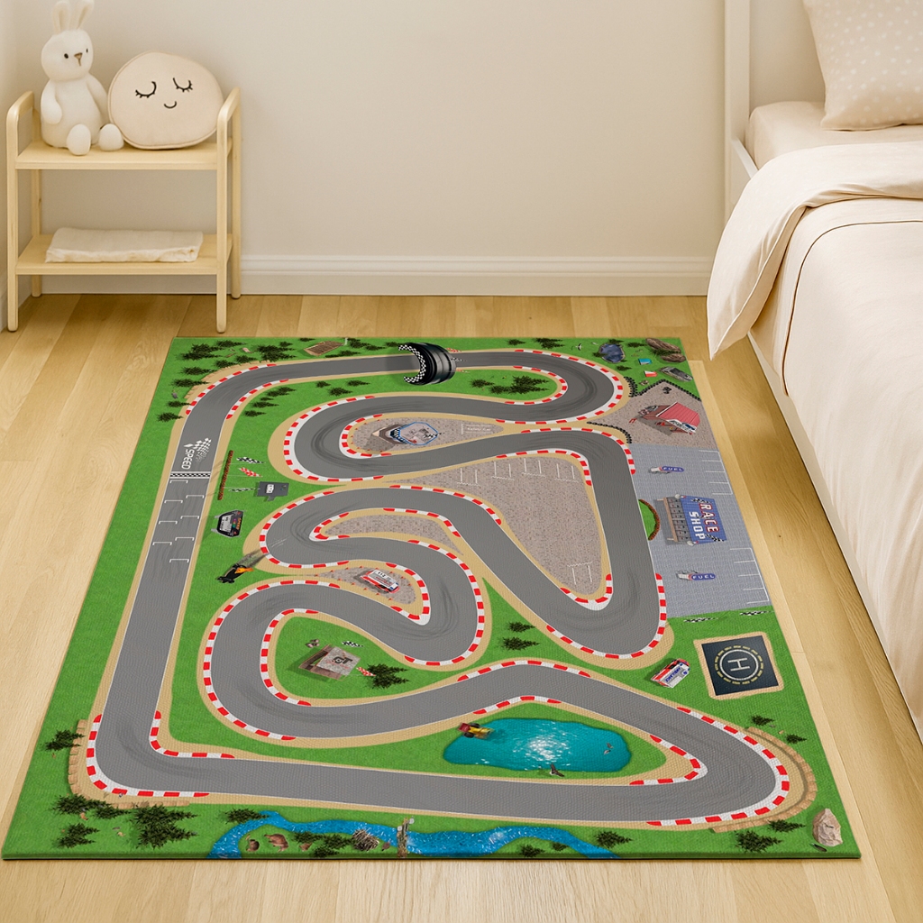 Pista para Carrinhos Miniatura Automóveis Autódromo Infantil