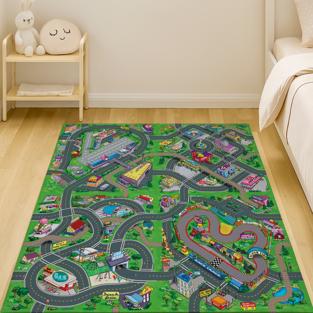 Pista para Carrinhos Miniatura Corrida Infantil Automóveis
