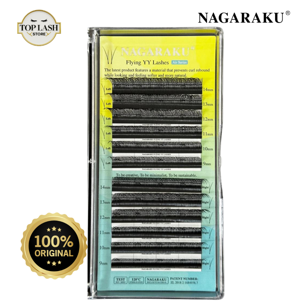 Cílios NAGARAKU Flying YY Air Series | Pontas Duplas - Base Plana - Leveza e Volume — imagem 2 de 2
