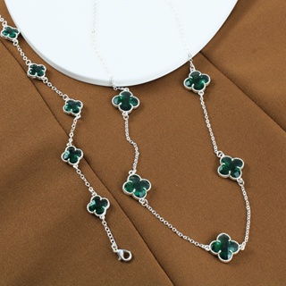 Kit Colar + Pulseira Virginia Trevo Verde Sorte Folheado Prata 925 Jóia Feminino em Oferta na Shopee