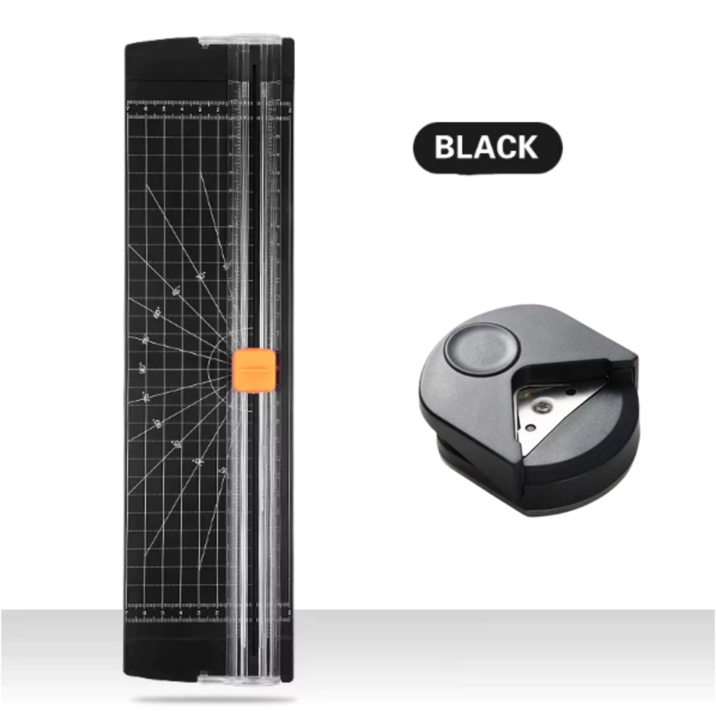 Kit Guilhotina A4 + Mini Arredondador Cortador De Papel Portátil Fácil Manuseio em Oferta na Shopee