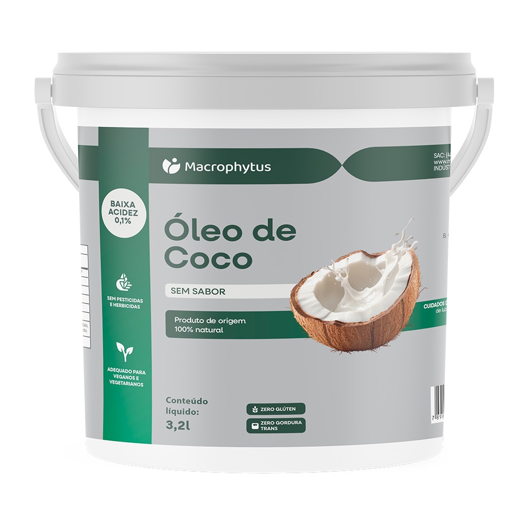 Óleo de Coco Sem Sabor 3,2l