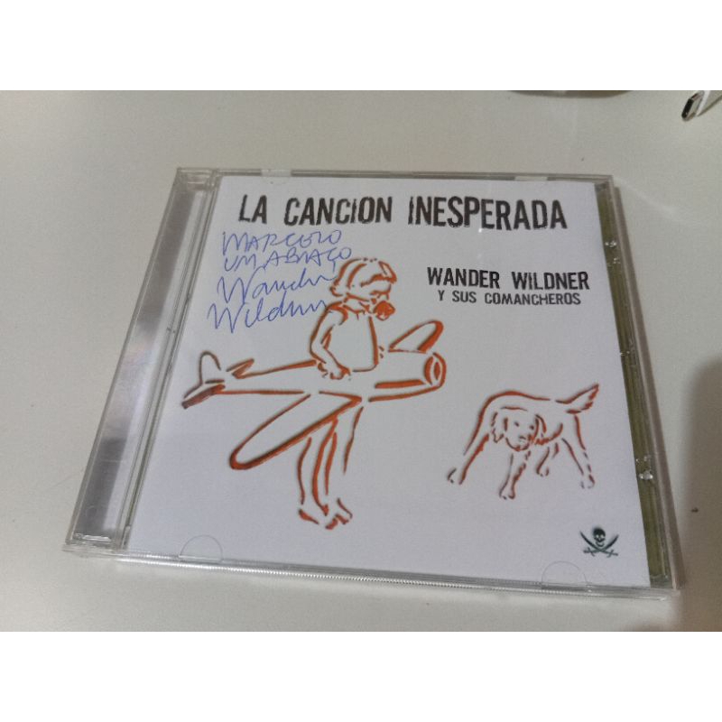 CD Wander wildner La cancion inesperada autografado ótimo estado mídia e capa