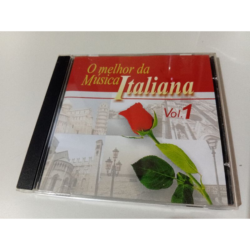 CD coletânea o melhor da música italiana vol. 1 ótimo estado mídia e capa
