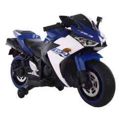 Moto Elétrica Infantil R3 12 Volts Led Cor Azul 110v/220v - Toys Import Mn24006